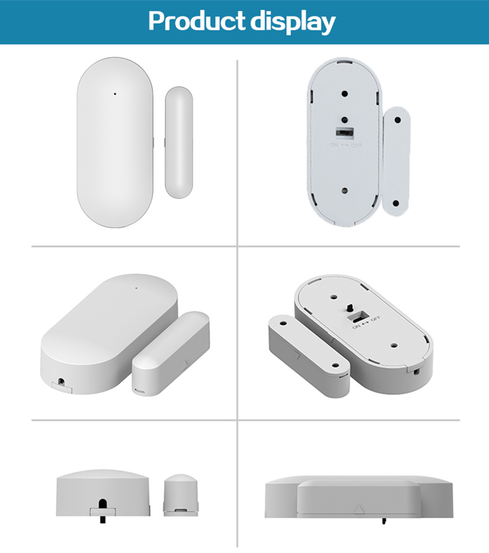 Window Door Sensor for All 433mhz Wireless Home Alarm Security Smart Gap Sensor to Detect Open Door
